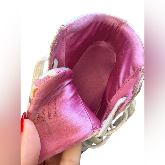 COACH women’s Vintage "Norra" Sneaker
High Tops white pink sz 6M preloved - Picture 2 of 11